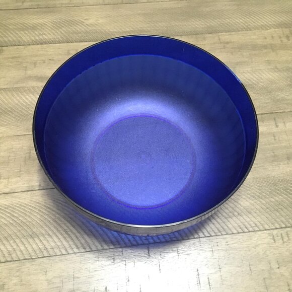 Tupperware Preludio Acrylic Salad Punch Bowl 2105 Blue Popcorn Chips Snacks - Picture 2 of 4